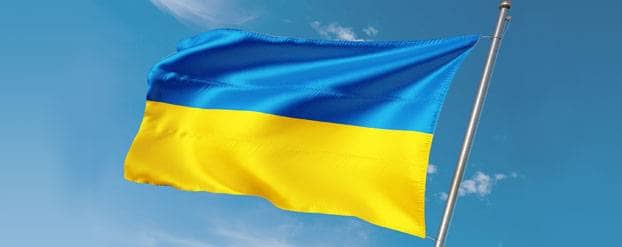 Foto vlag van Oekraïne