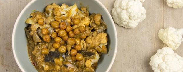 Bloemkool curry