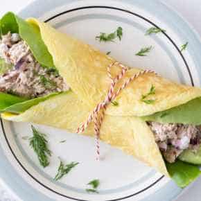 Eiwrap met frisse tonijn­salade