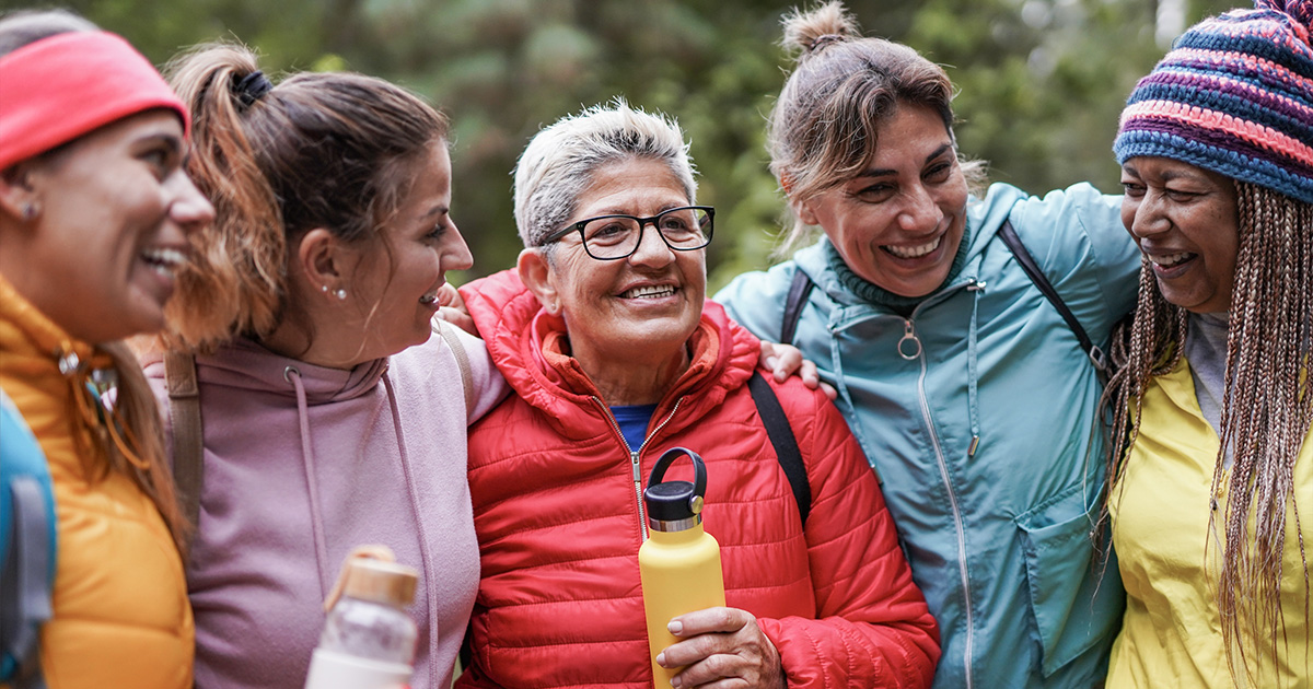 Verschillende oudere vrouwen, in de overgang
