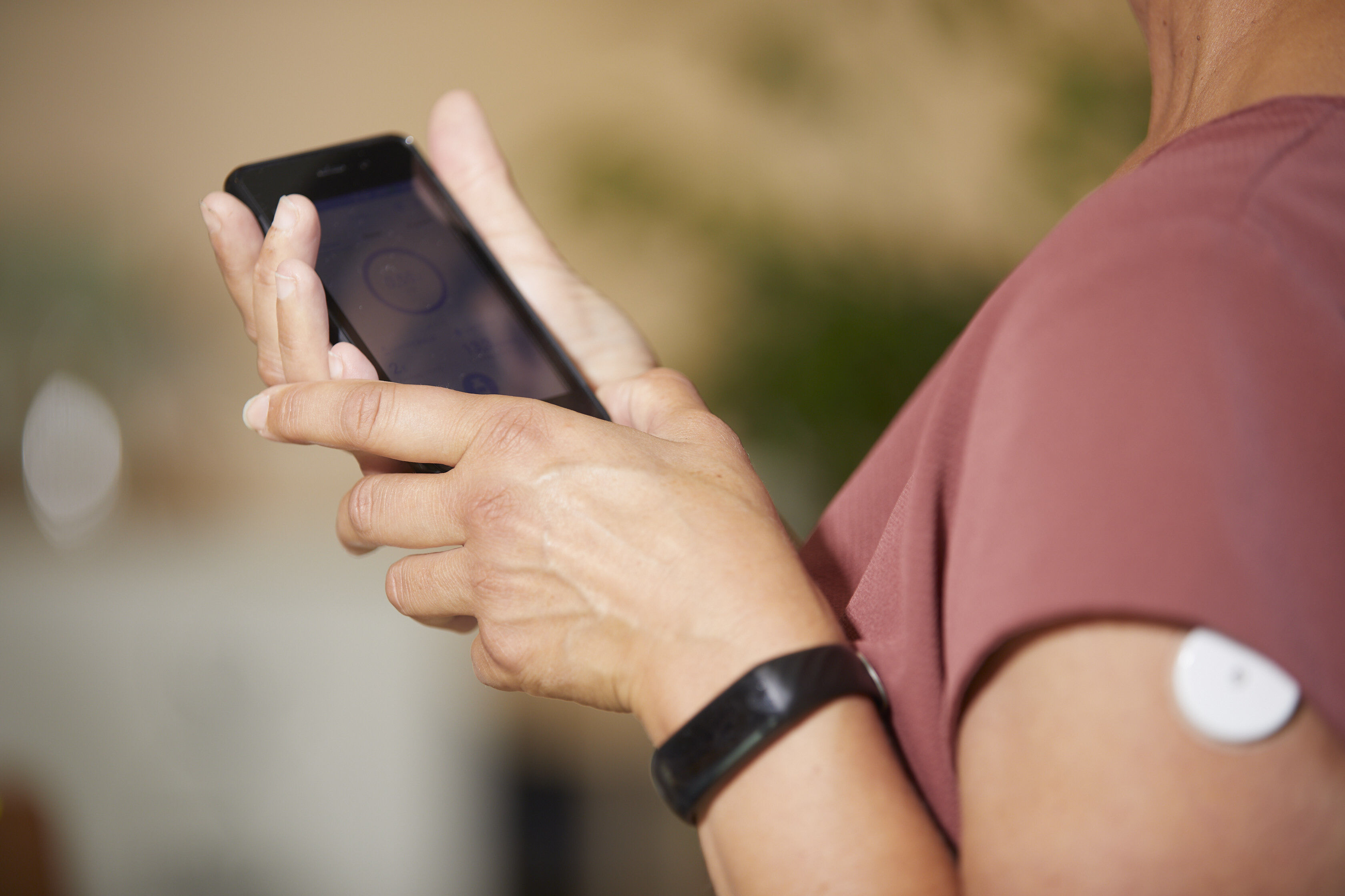 Glucosesensor op bovenarm