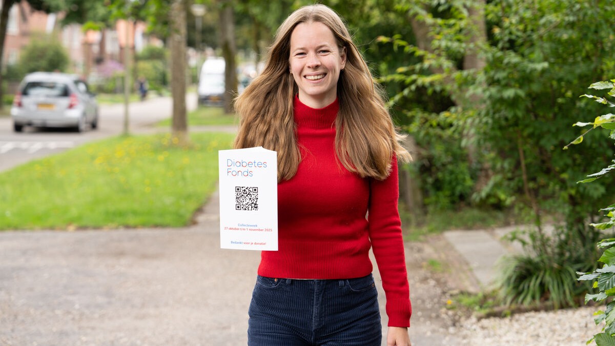 Anne collecteert voor het Diabetes Fonds
