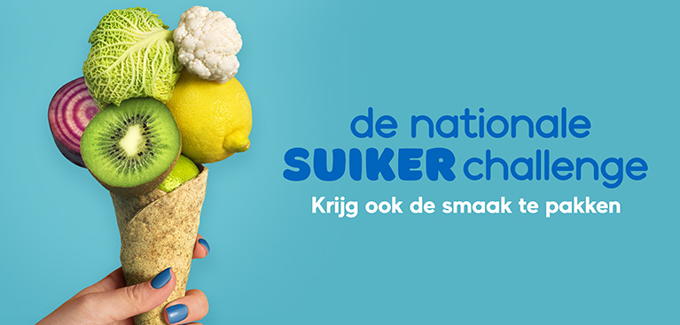 IJsje van groente en fruit, symbool van de nationale suiker challenge