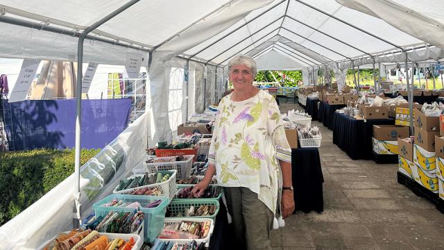 Foto Marja Leijtens organisator van het Handwerkfestijn voor onderzoek naar diabetes type 1