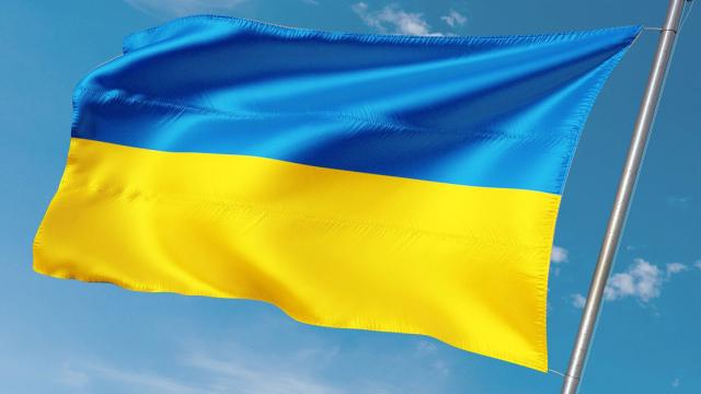 Foto vlag van Oekraïne