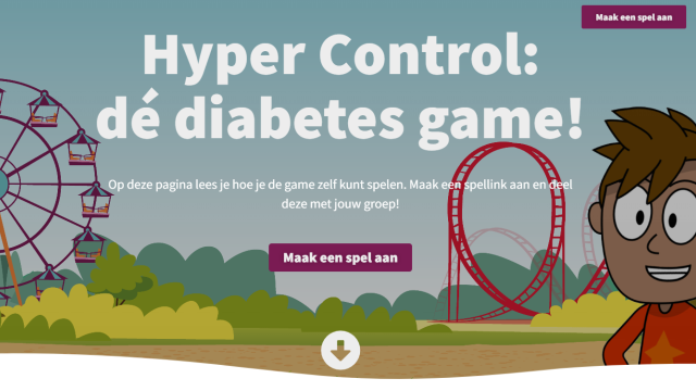 Startpagina van Serious Escape­room ‘Hyper Control’