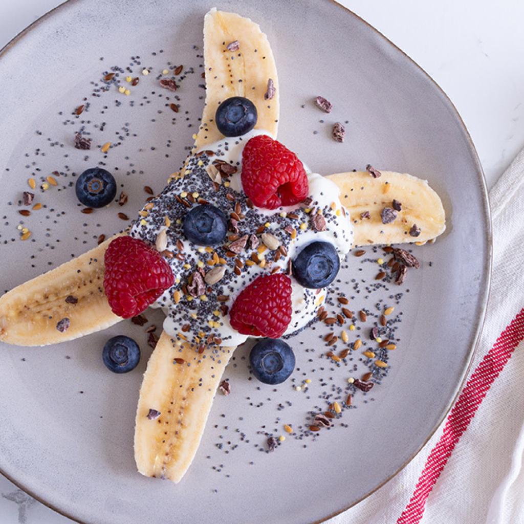 Ontbijt bananensplit