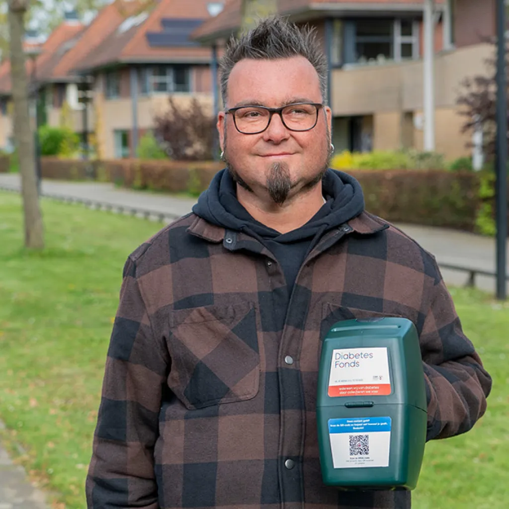 Carlo collecteert voor het Diabetes Fonds