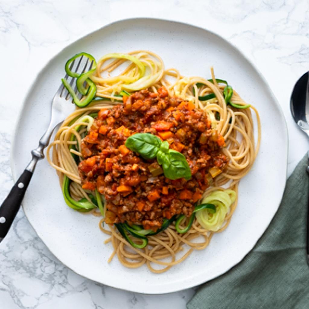 Pasta bolognese met spaghettimix