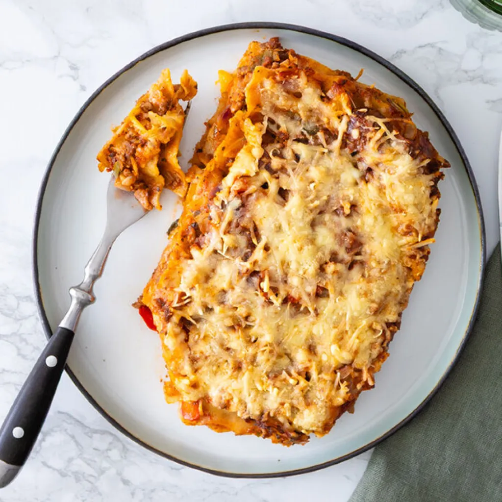 Ovenrecept: snelle volkorenlasagne