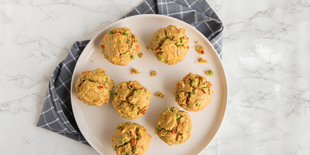 Eimuffin met groenten