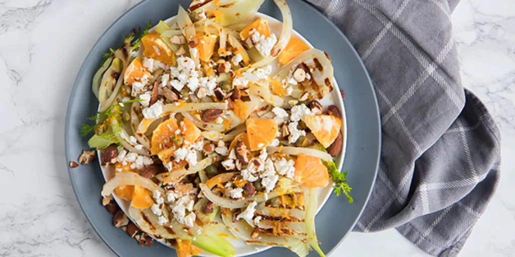 Gegrilde venkelsalade