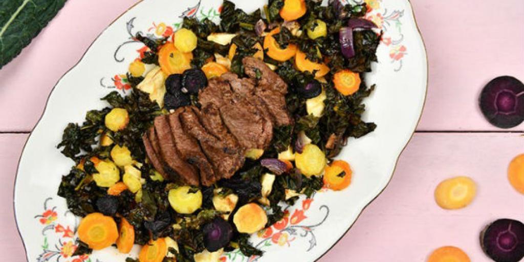 Biefstuk met groenten