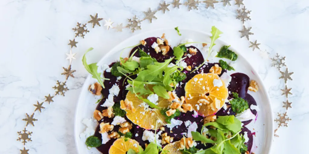 Bietcarpaccio met rucolapesto