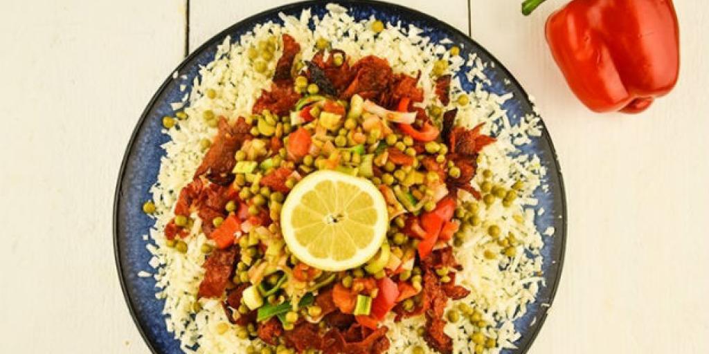 Bloemkoolpaella met chorizo