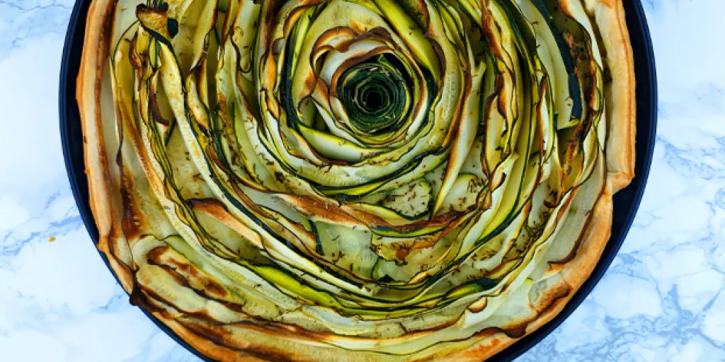 Courgette spiraaltaart