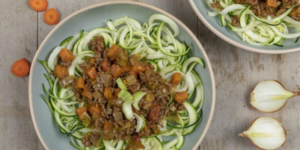 Courgetti bolognese