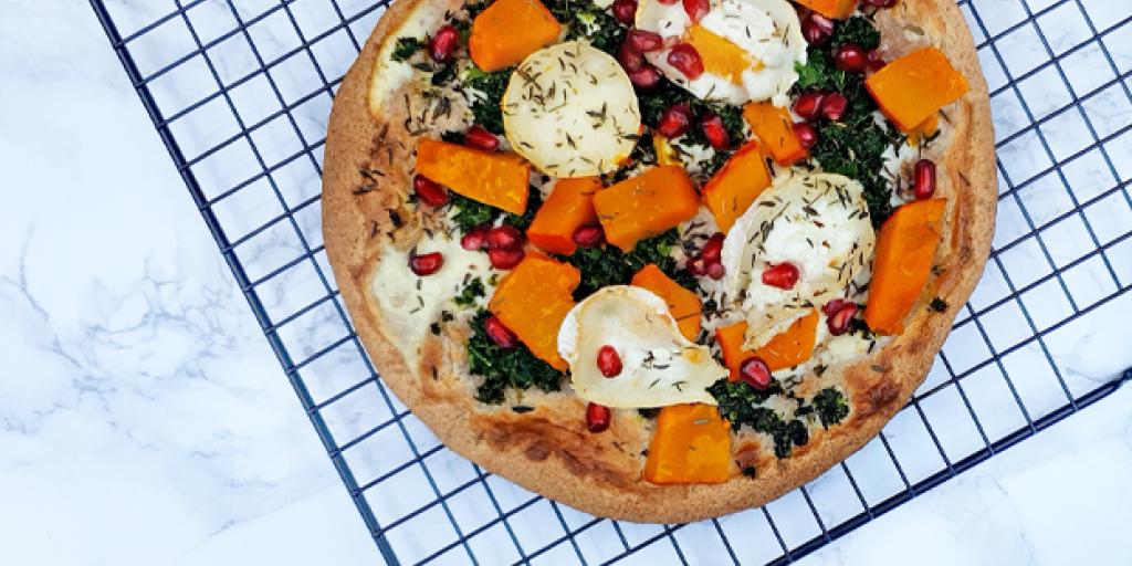 Flammkuchen met pompoen