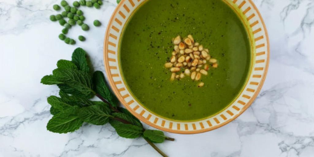 Frisse doperwtensoep