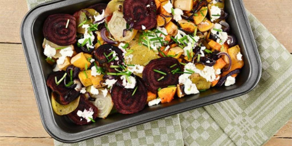 Winterse gegrilde groenten