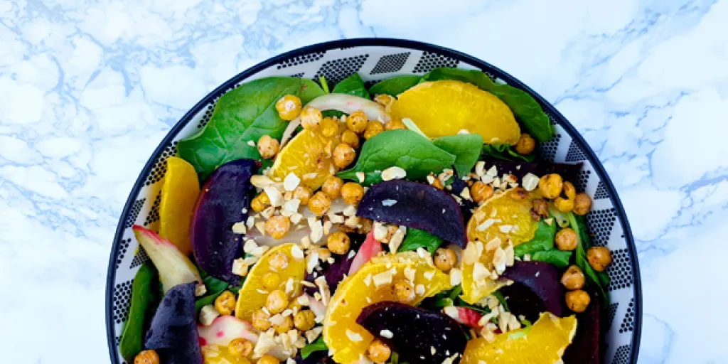 Geroosterde bietensalade
