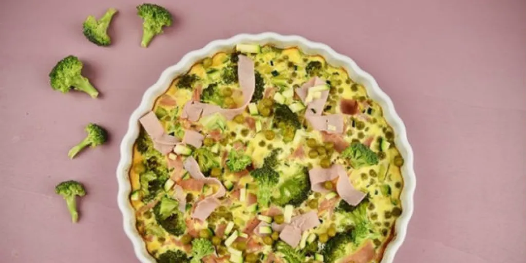 Groene groente frittata
