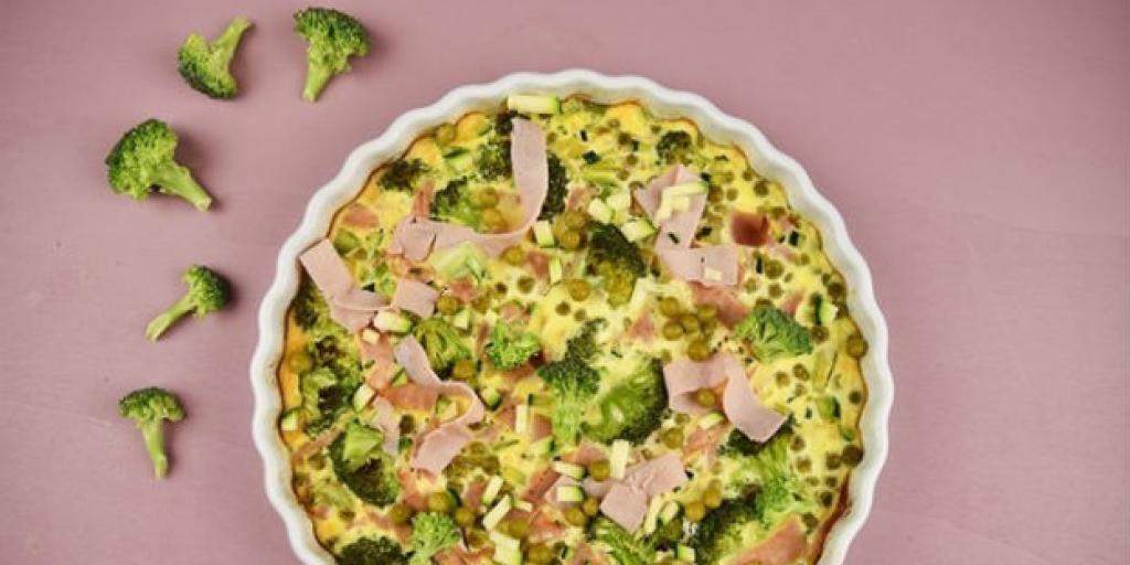 Groene groente frittata