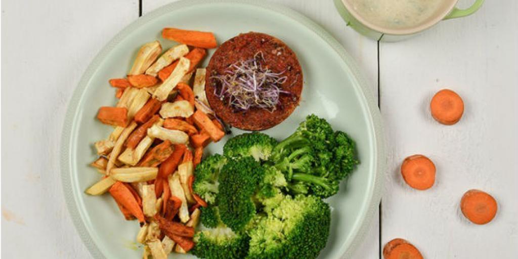 Groentefriet met kinowaburger