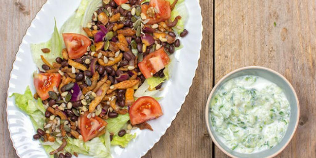 Salade met shoarma