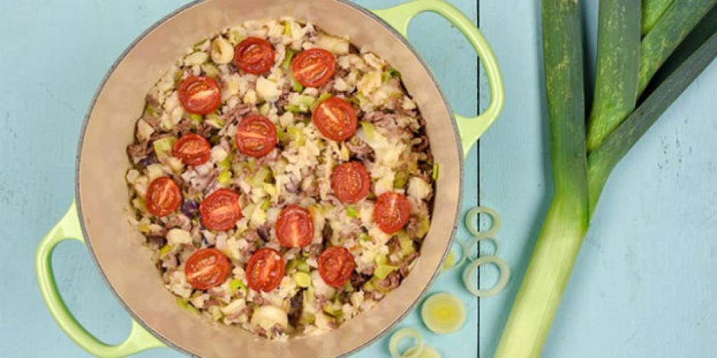 Prei-knolselderij stamppot