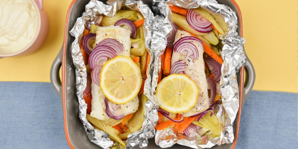 Koolvispakketje uit de oven