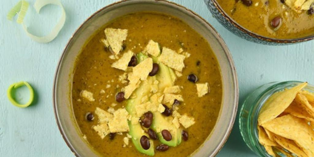 Mexicaanse zwarte bonensoep