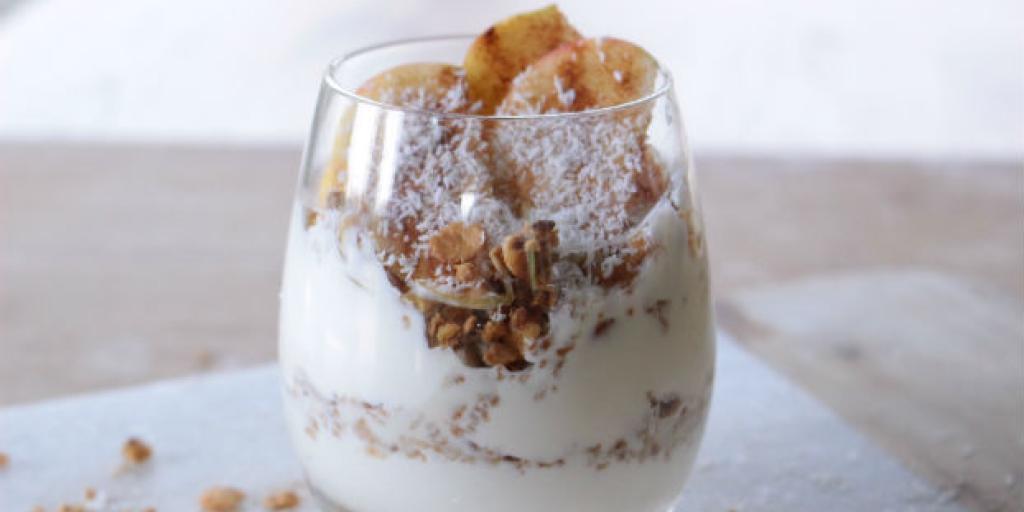 Koolhydraatarme muesli met yoghurt
