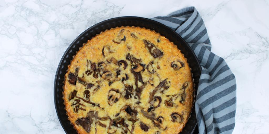 Foto van paddenstoelentaart