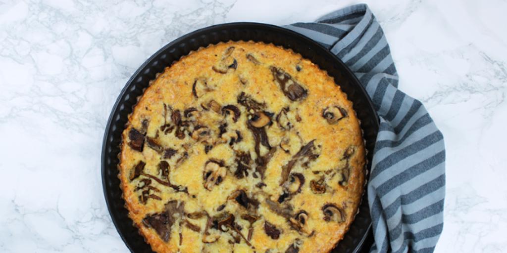 Foto van paddenstoelentaart