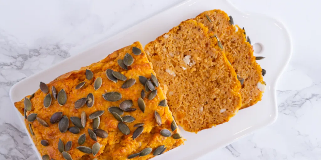 Pompoenbrood met feta