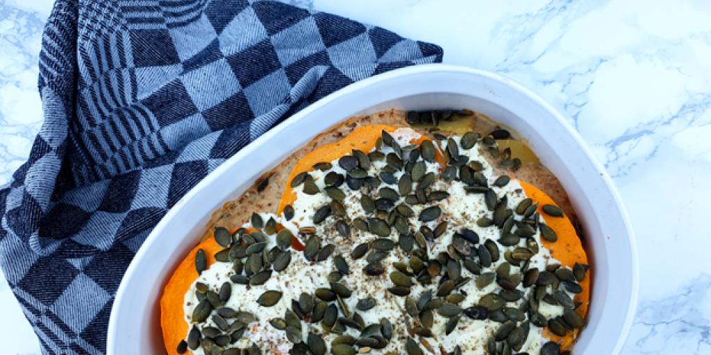 Pompoenlasagne met pastinaak