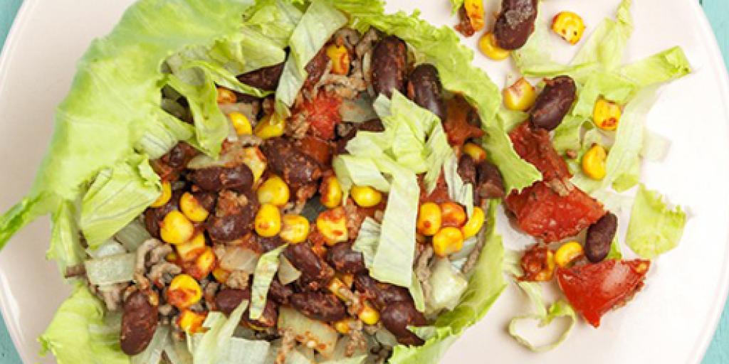 Slawraps met rundergehakt