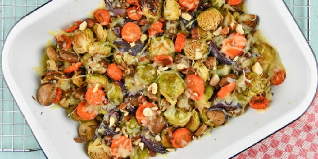 Spruitjes-champignongratin