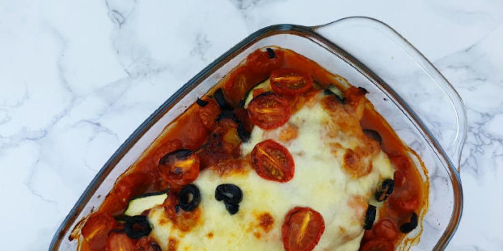 Courgetteschotel met vis