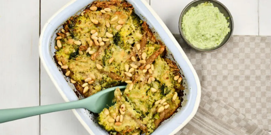 Volkoren penne met broccolipesto
