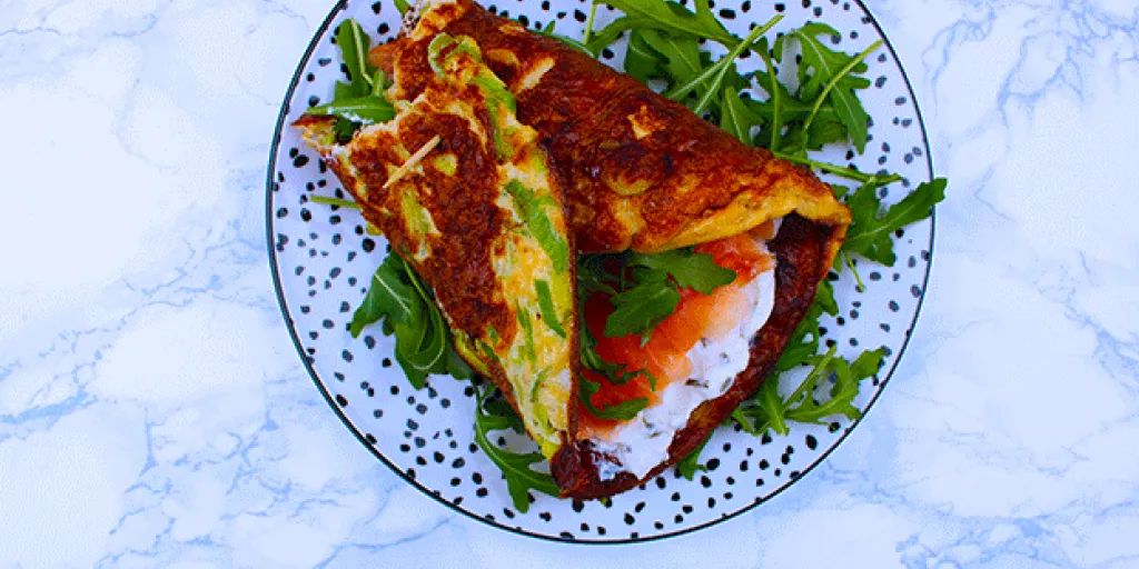 Eiwrap met zalm