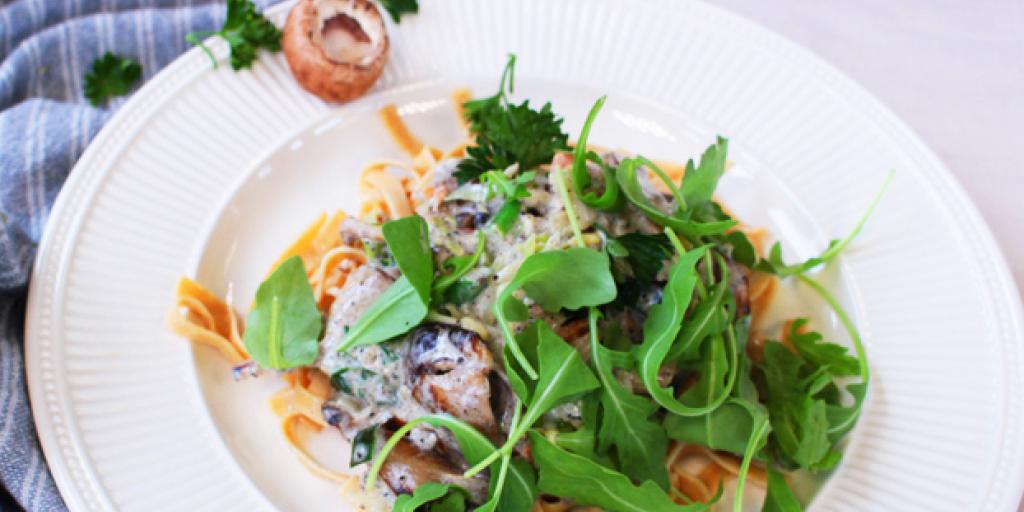 Pasta met paddenstoelen
