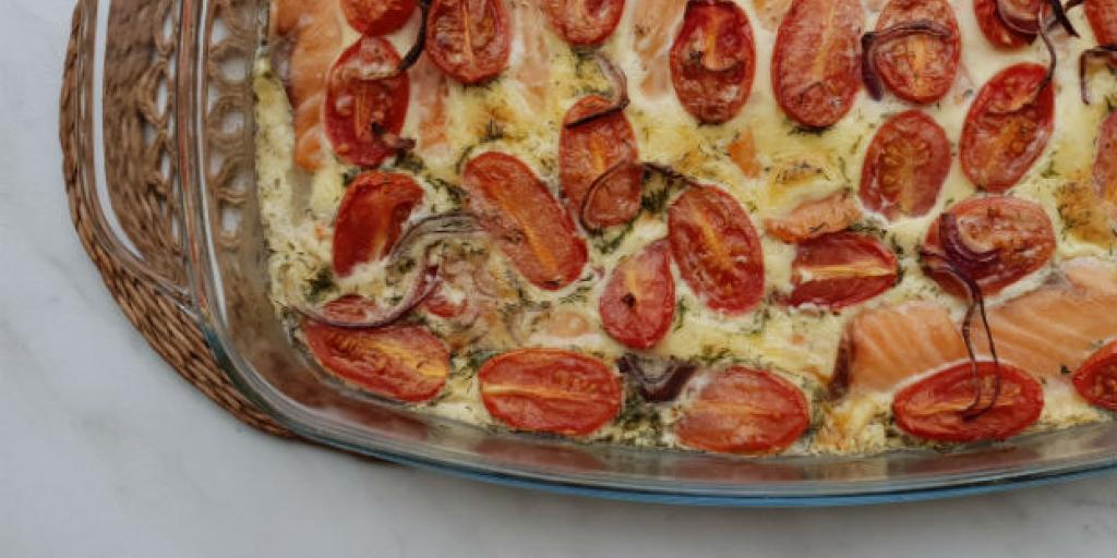 Witlof ovenschotel met zalm