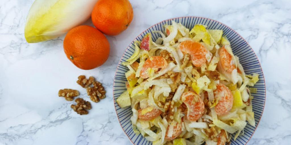 Witlofsalade met mandarijn