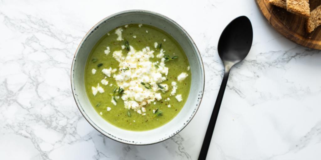 Broccolisoep met feta