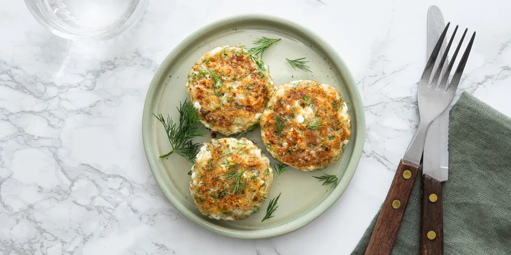 Cottage cheese pannenkoekjes met verse kruiden