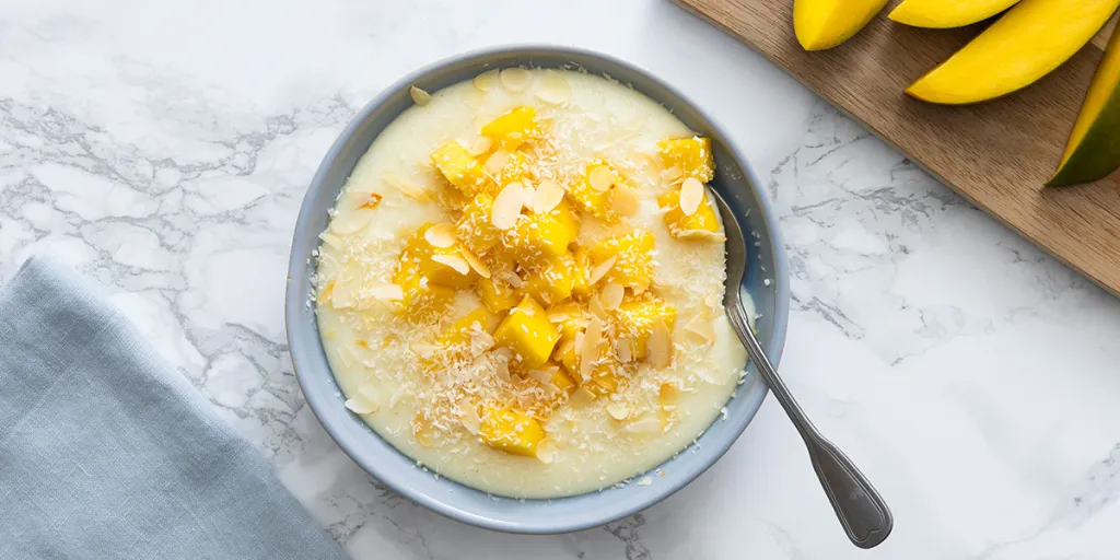 Griesmeelpap met mango
