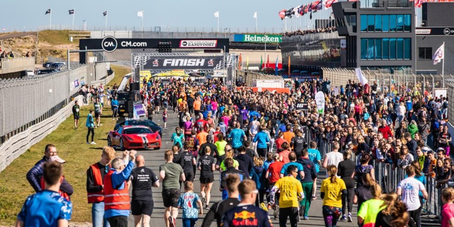 Zandvoort Circuit Run deelnemers op het circuit