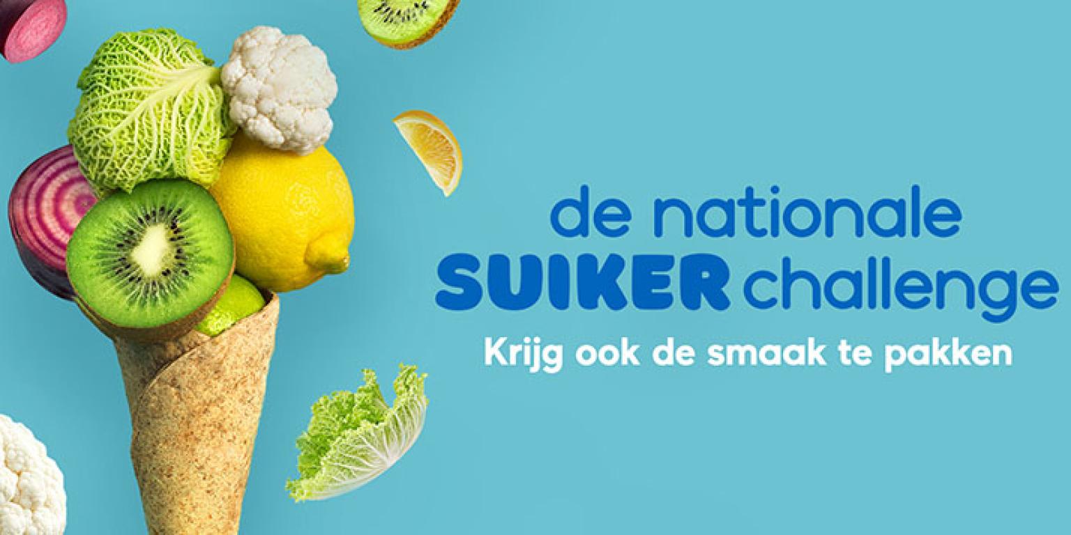 IJsje van groente en fruit, symbool van de nationale suiker challenge